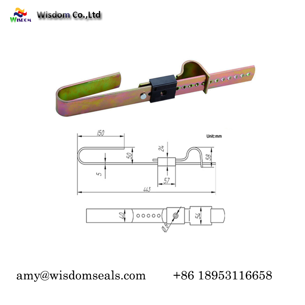 WDM-SS103  集装箱用铁皮封条，铅封锁，大铁封条锁
