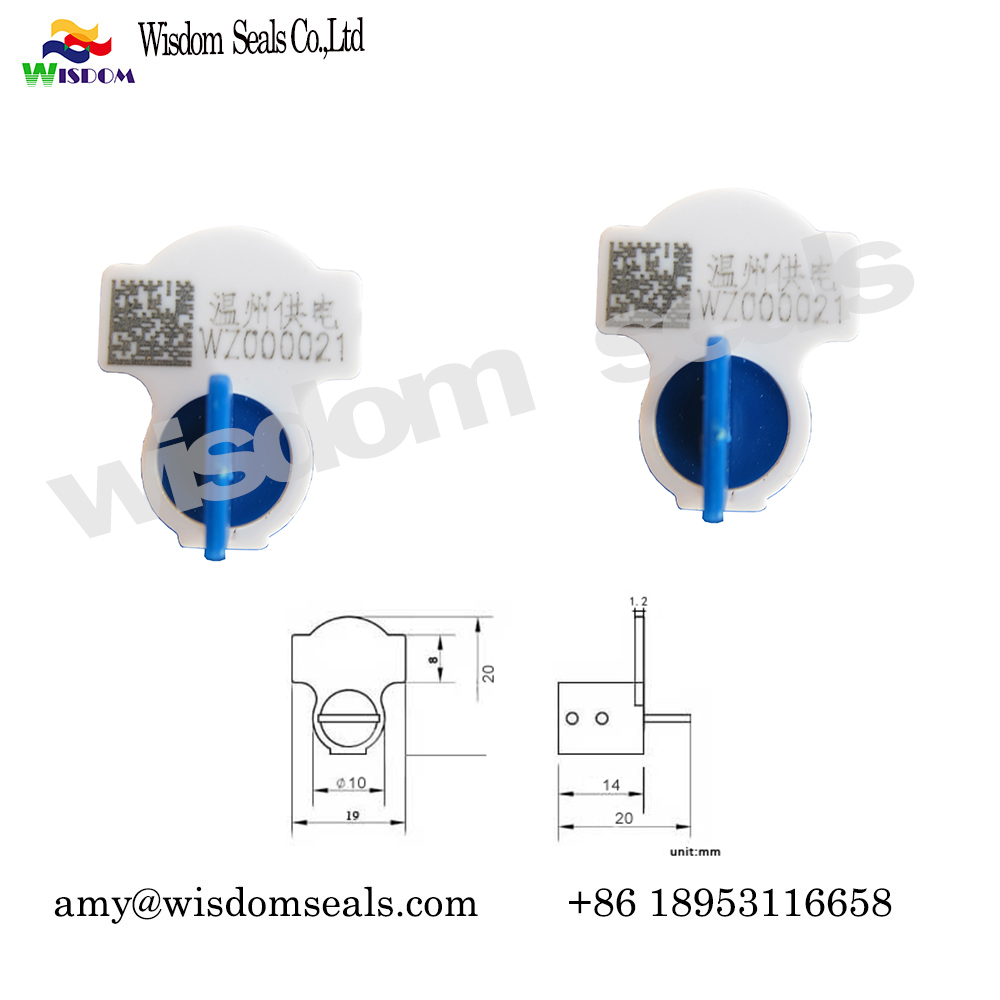  WDM-MS105 OEM laser print numbered twist tight Adjustable electronic security water meter seal
