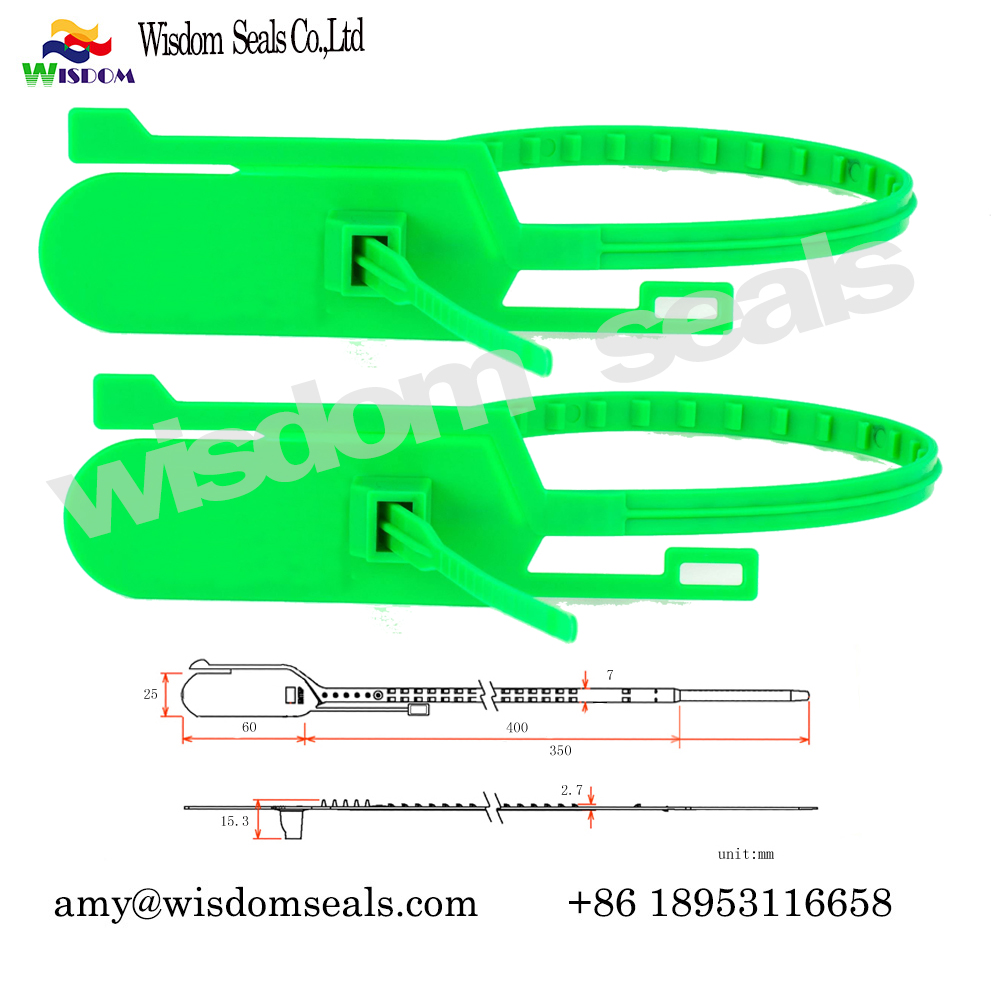  WDM-PS240A   tear off security container courier plastic strip seals  for banking and Airline 
