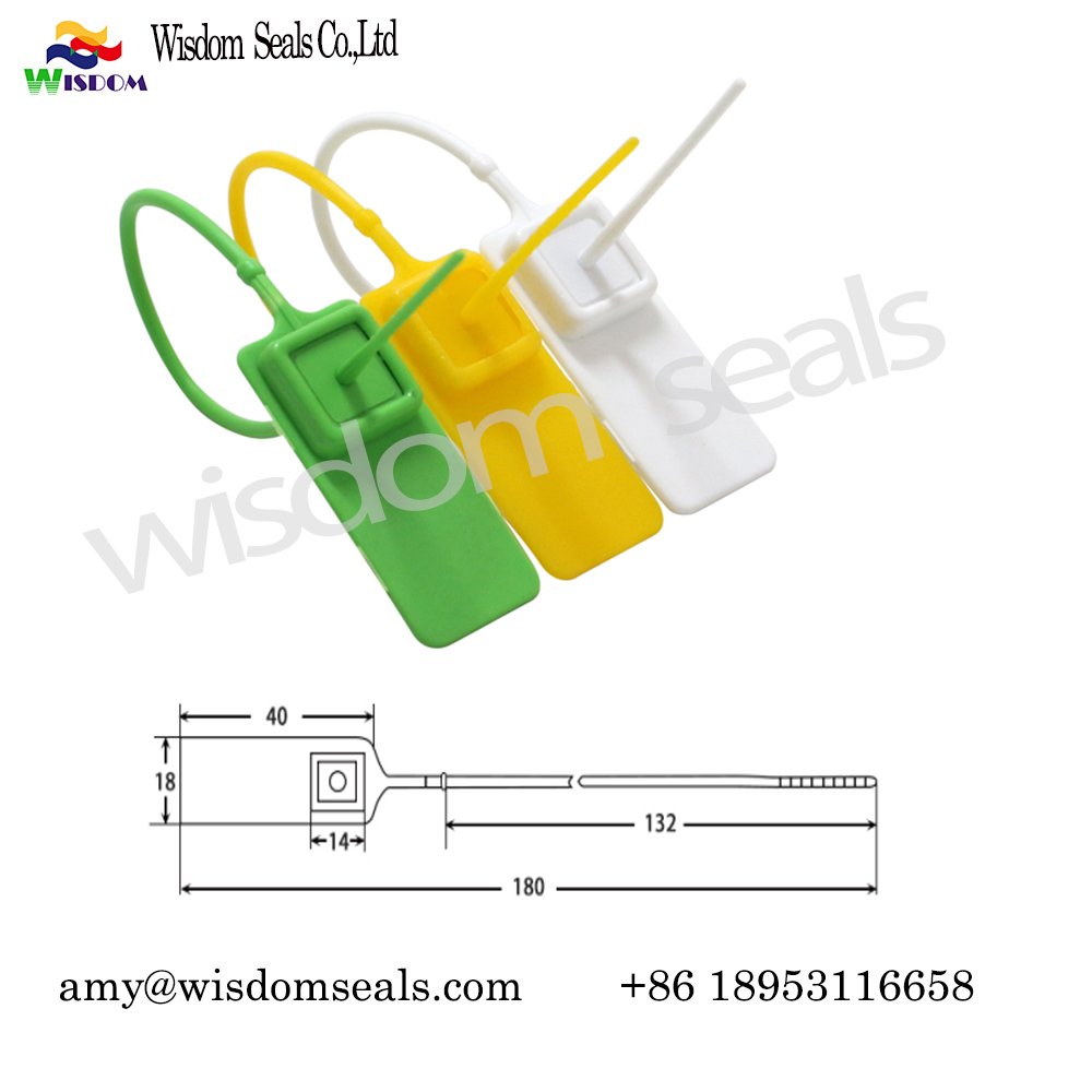  WDM-PS118  18cm Cargo Security Plastic Seal with laser print and serial Number